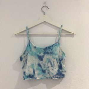 Tie dye scrunch tank